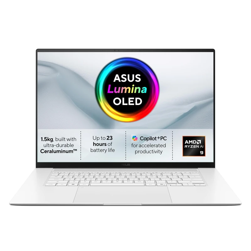 ASUS Zenbook S 16 OLED UM5606GA CoPilot+ Laptop | 16.0" 3K OLED 120Hz Touchscreen | AMD Ryzen AI 9 465 | 32GB RAM | 1TB PCIe SSD | UK Backlit Keyboard | Windows 11