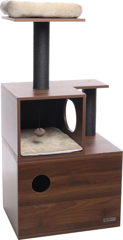 SCRATCHING TREE MIRABEL BROWN 56x42x117CM - Image 1
