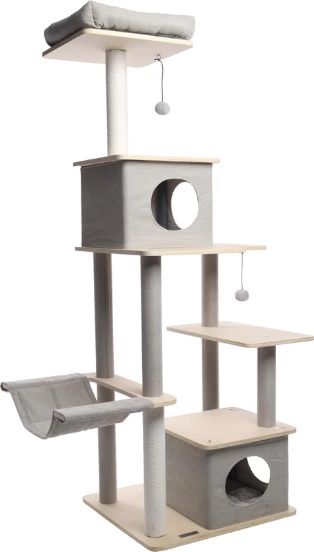 SCRATCHING TREE LUISA GREY 94,5x66x167CM