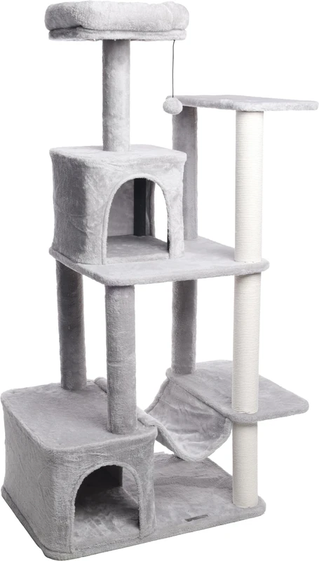 SCRATCHING TREE AGUSTIN GREY 78x48x135CM