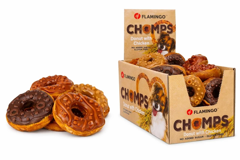 CHOMPS DONUT WITH CHICKEN 24PCS 1,2KG DISPLAY