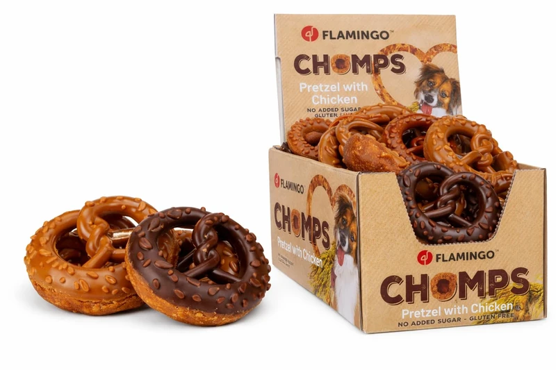 CHOMPS PRETZEL WITH CHICKEN 24PCS 1,2 KG DISPLAY