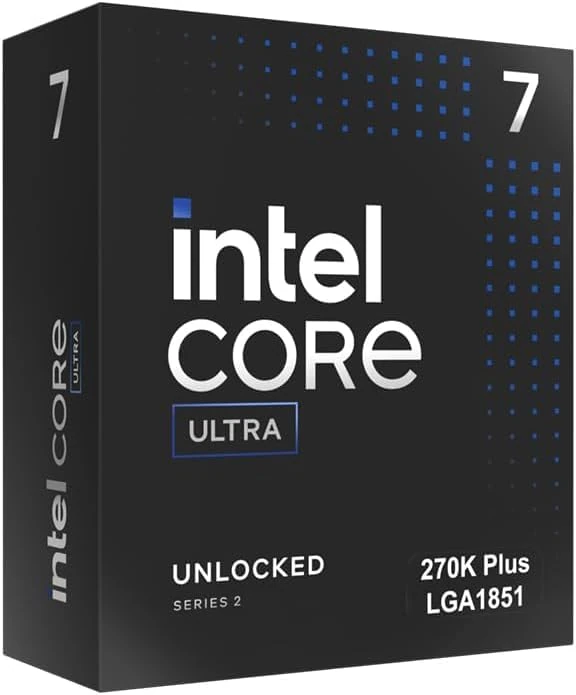 Intel Core Ultra 7 Processor 270K Plus, up to 5.5 GHz, LGA1851 Socket, PCIe 5.0, DDR5 Support, 125W TDP
