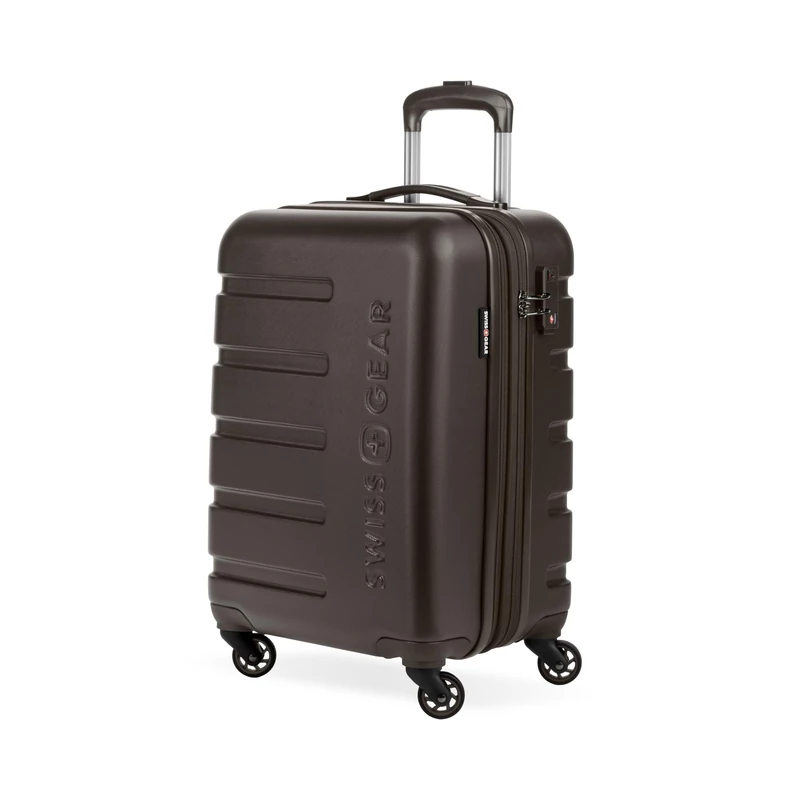 SwissGear 7366, Chocolate, Carry-On 19-Inch, Signature Hardside Expandable Luggage with Spinner Wheels - Image 1