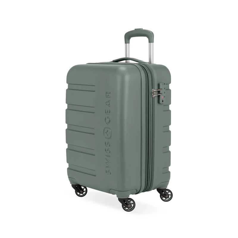 SwissGear 7366, Olive, Carry-On 19-Inch, Signature Hardside Expandable Luggage with Spinner Wheels