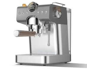 Garvee Espresso Machine Semi-Automatic Grey, Italian Coffee Machine with Pump Pressure System, Durable Plastic Housing for Home Use - Image 1