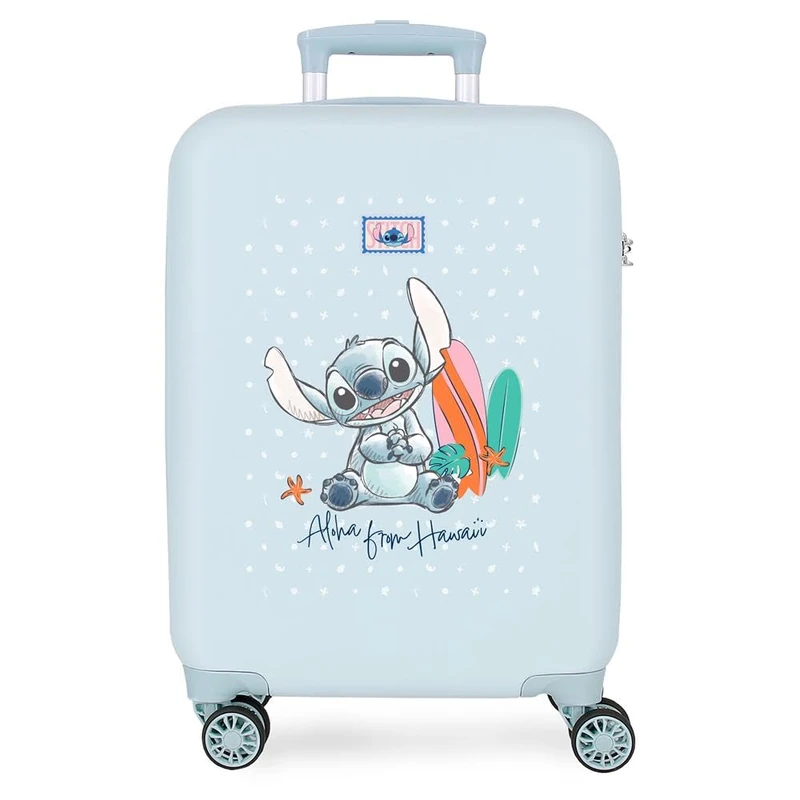 Disney Stitch from Hawaii Cabin Suitcase, One Size, Blue, Talla única, Cabin Suitcase