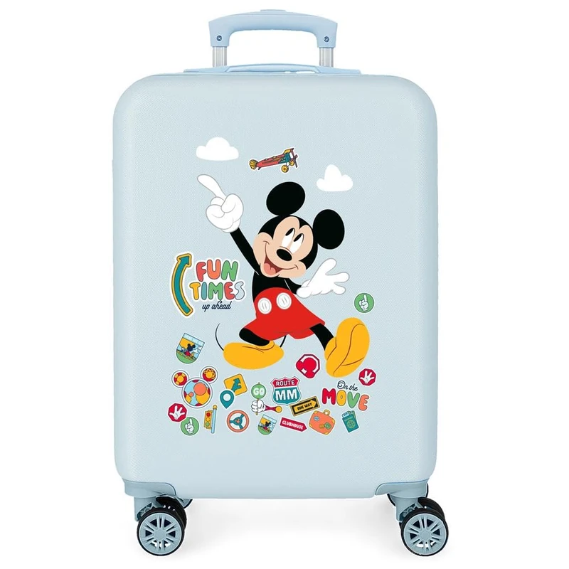 Disney Mickey Fun Times Cabin Suitcase, One Size, Blue, Talla única, Cabin Suitcase