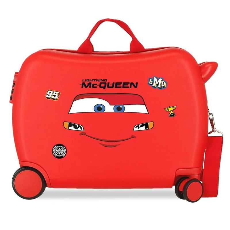 Disney Joumma Cars McQueen Red Children's Suitcase Red 50x38x20 cm Rigid 2.05 kgs Side Combination Lock ABS 2.05 kgs 34L Hand Luggage