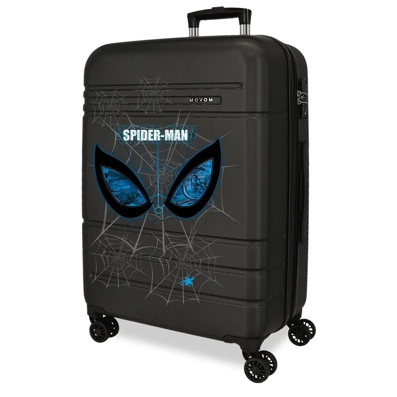 Joumma Marvel Spiderman is Watching Us Medium Suitcase Black 48x68x27 cm Rigid 3.86 kgs Closure TSA ABS 3.86 kgs 74L Extendable