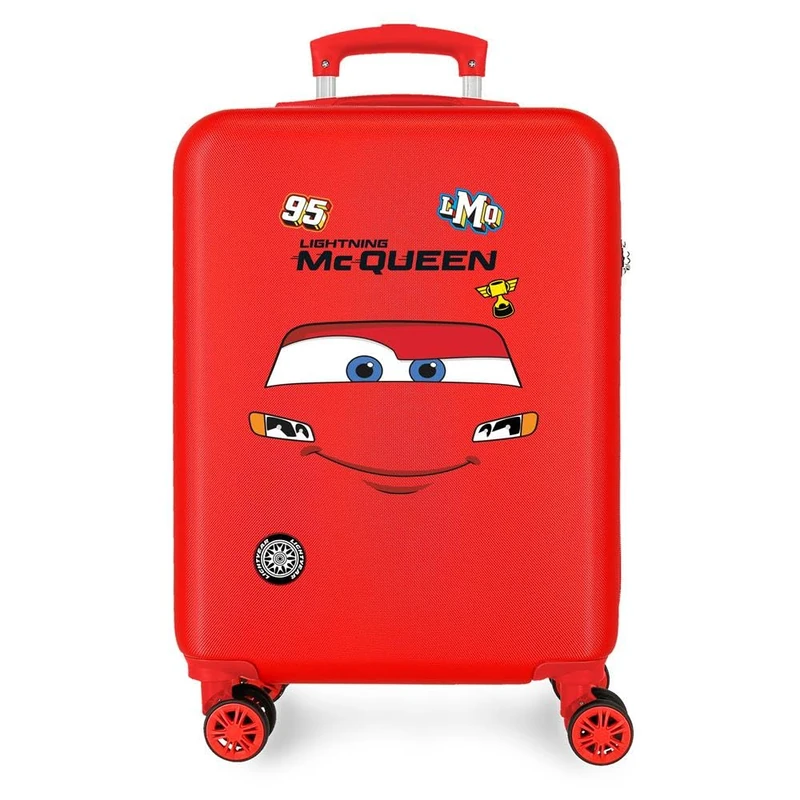 Disney Joumma Cars McQueen Red Cabin Suitcase Red 38x55x20 cm Rigid 2 kg Side Combination Lock ABS 2 kg 35L Hand Luggage - Image 1