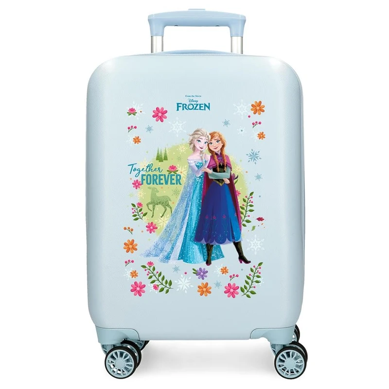 Joumma Disney Frozen Forever Cabin Suitcase Blue 33 x 50 x 20 cm Rigid 2.35 kg Combination Lock Side ABS 2.35 kg 33L Hand Luggage