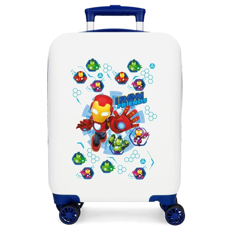 Joumma Marvel Iron Friends Cabin Suitcase White 33 x 50 x 20 cm Rigid 2.35 kg Combination Lock Side ABS 2.35 kg 33L Hand Luggage