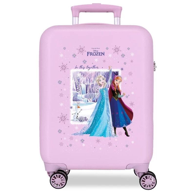 Joumma Disney Frozen in This Together Cabin Suitcase Purple 33 x 50 x 20 cm Rigid 2.35 kg Combination Lock Side ABS 2.35 kg 33L Hand Luggage