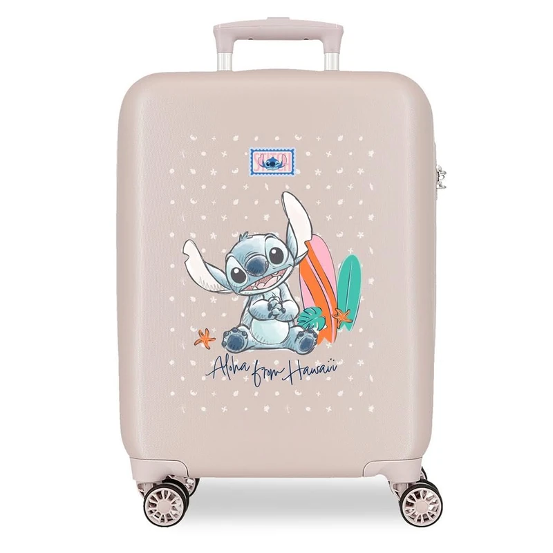 Disney Stitch from Hawaii Cabin Suitcase, One Size, Beige, Talla única, Cabin Suitcase