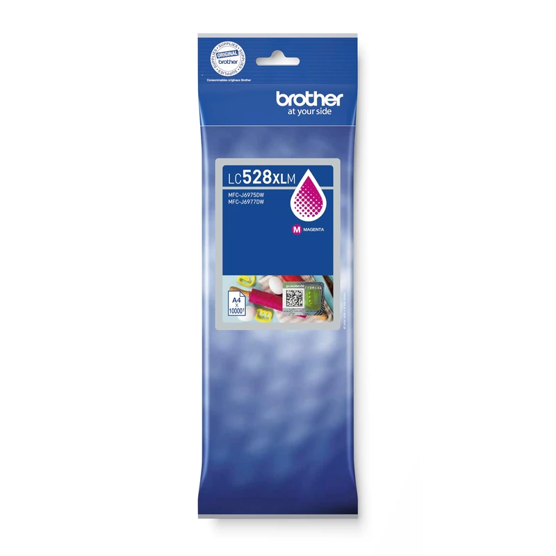 Brother LC528XLM Inkjet Cartridge, Magenta, Ultra High Yield, Single Pack,