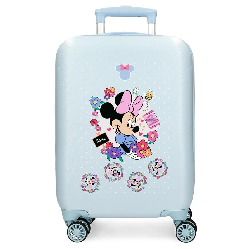 Disney Joumma Minnie Flowers Cabin Suitcase Blue 33x50x20 cm Rigid 2.35 kgs Side Combination Lock ABS 2.35 kgs 33L Hand Luggage - Image 1