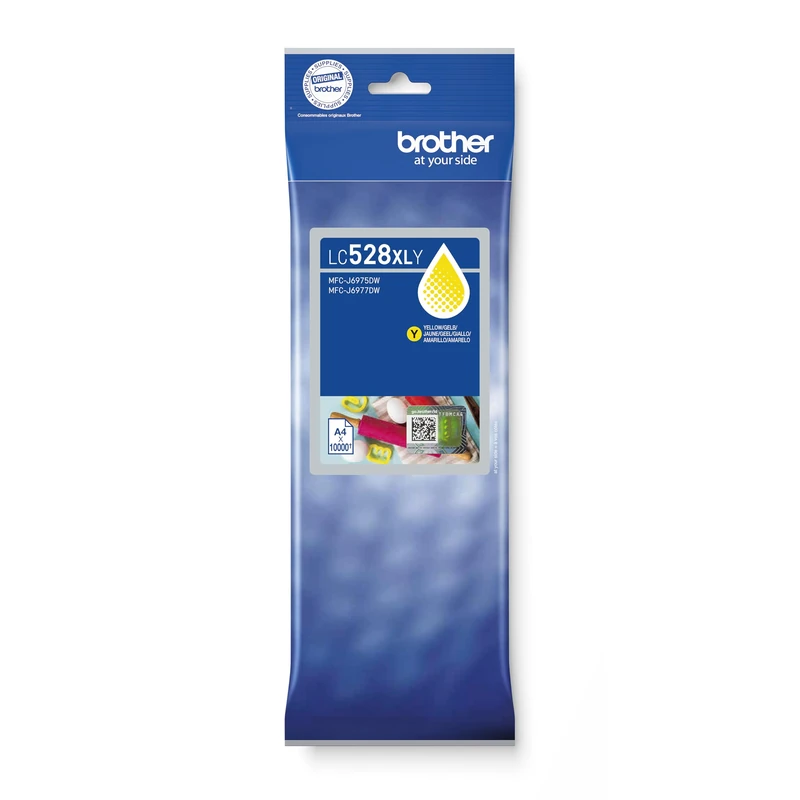 Brother LC528XLY Inkjet Cartridge, Yellow, Ultra High Yield, Single Pack,