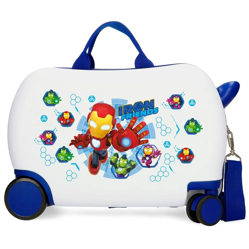 Disney Joumma Marvel Iron Friends Children's Suitcase White 45x31x20 cm Rigid 1.8 kgs ABS 1.8 kgs 24.6L Hand Luggage