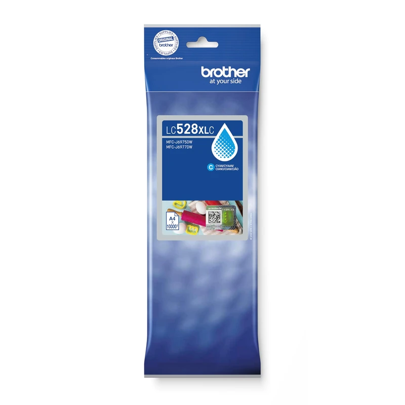 Brother LC528XLC Inkjet Cartridge, Cyan, Ultra High Yield, Single Pack,