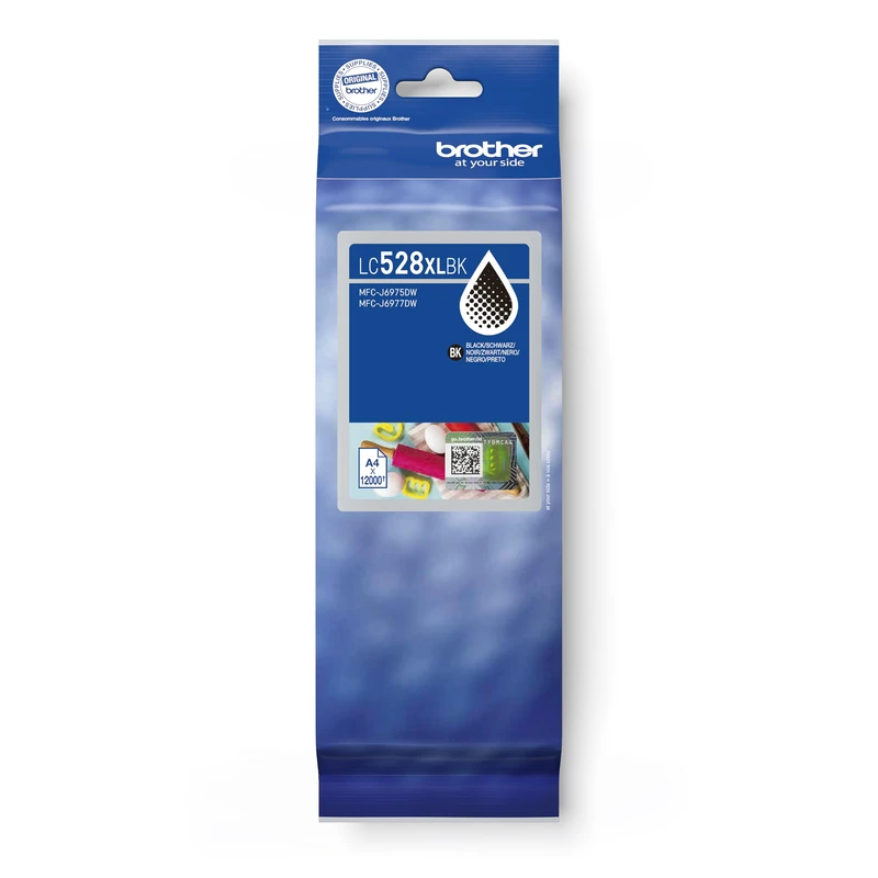 Brother LC528XLBK Inkjet Cartridge, Black, Ultra High Yield, Single Pack,