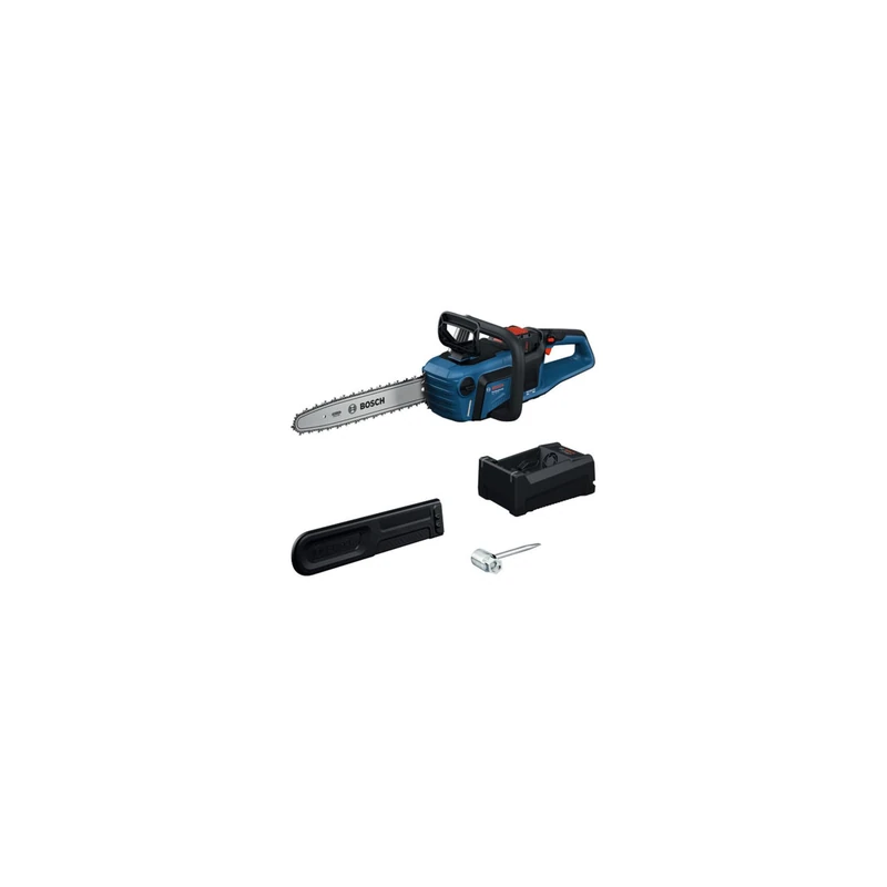 Bosch PRO 18V System Chainsaw GKE18V-40 (40 cm Sword, Brushless Motor with BITURBO Technology, with Combination Screwdriver and Wrench, Chain Cover, Battery and Charger)