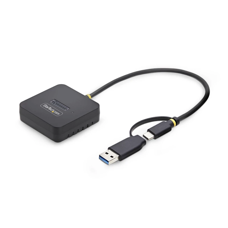 StarTech USB-C/USB-A to M.2 NVMe Dock Adapter, 10Gbps, Tool-Free External M.2 NVMe SSD Reader, B+M/M-Key