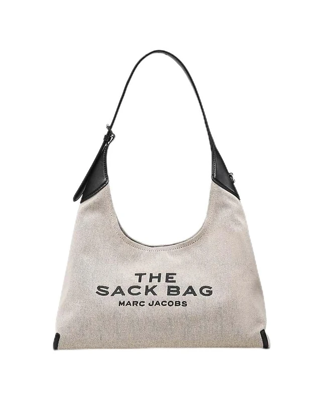 Marc Jacobs The Leather-Trim Canvas Belted Sack Bag