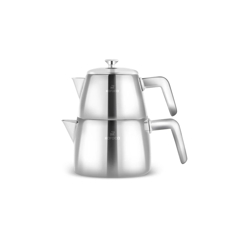 KARACA Brewinox INOX Teapot Set – Premium Stainless Steel Tea Set with Teapot & Accessories for Everyday Tea Serving - Image 1