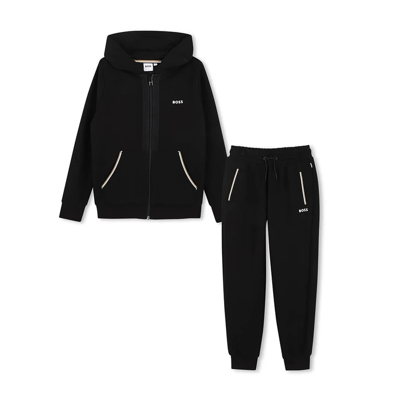 BOSS Cardigan+Trousers Boy's, Black, 10 Years