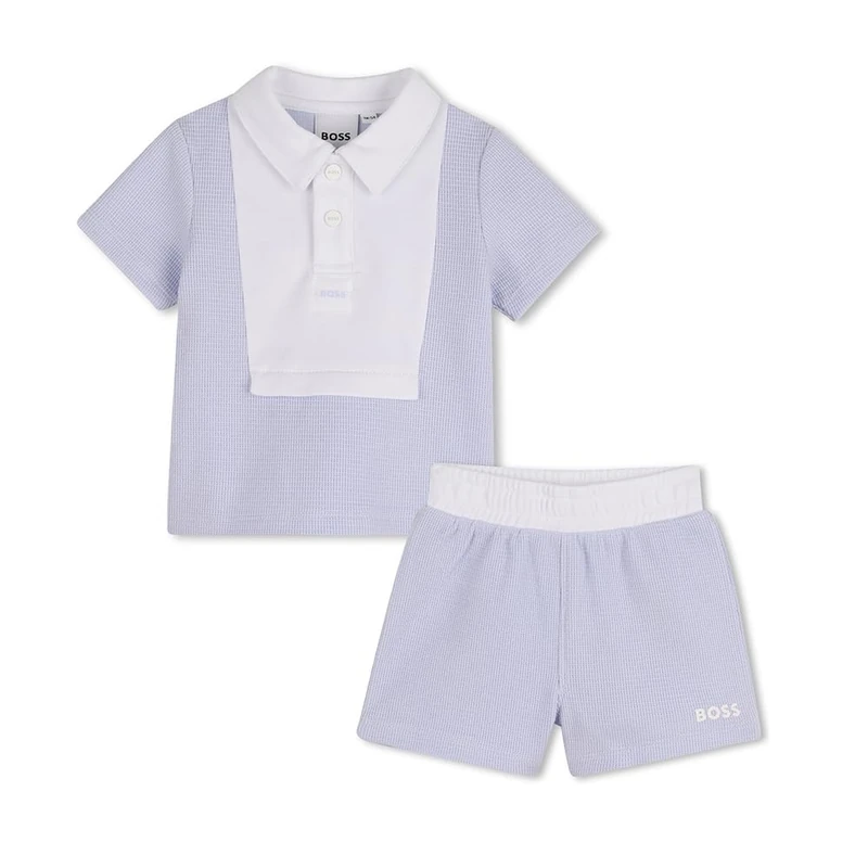 BOSS Set Polo+Shorts Baby Boys, Blue, 9 Months