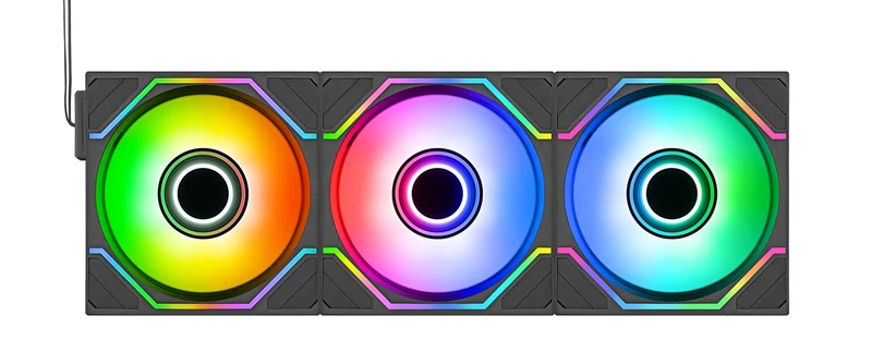 Thermaltake SWAFAN Infinity EX12 ARGB Sync 3Pack | Fan | PWM 500~2000 RPM | ARGB MB Sync | Black