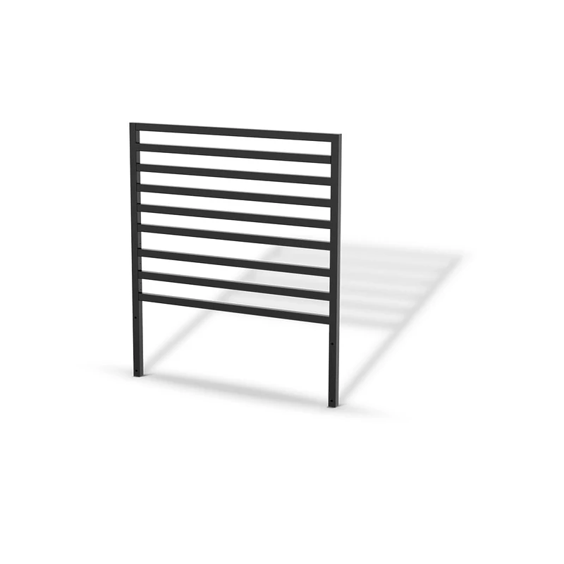 Cozze® Back Grid 90 for Outdoor Kitchen – Space-Saving Back Wall Panel for Hanging Utensils & Accessories, Elements Compatible, Powder-Coated Aluminium, Matt Black, Max Load 30 kg