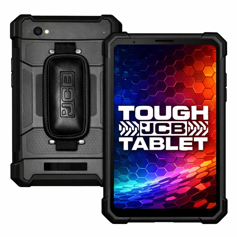 JCB Toughphone MAX T1 Rugged 8 Inch 4G Tablet Phone Android 16, 12,000mAh Battery, 6GB RAM 128GB Expandable 1TB, Dual Nano SIM LTE, IP68 Waterproof, MIL-STD-810H Industrial Device - Image 1