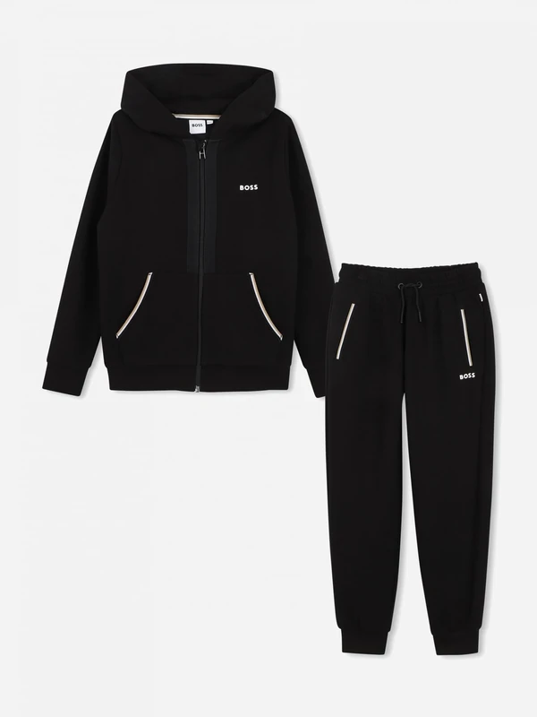 BOSS Cardigan+Trousers Boy's, Black, 14 Years