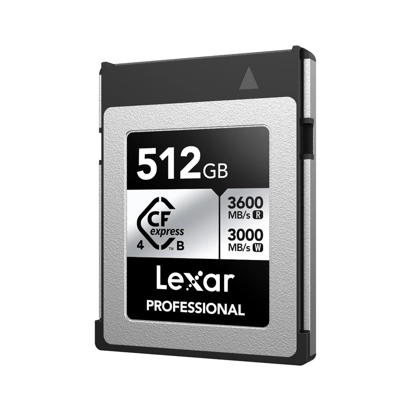 Lexar CFexpress 4.0 Type B 512GB Memory Card, up to 3600MB/s Read, 3000MB/s Write, for 8K Raw Video, for DSLRs, Backward Compatible with XQD Cameras