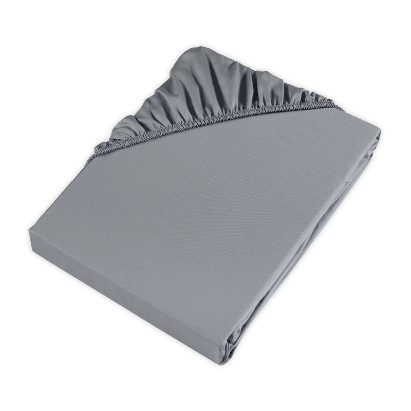 MÖVE Fitted Sheet 200 x 200 cm 100% Cotton Grey
