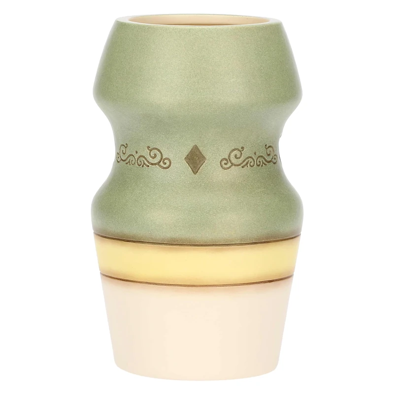 THUN - Ceramic Vase Incanto di Primavera Green, Medium - 13 x 13 x 21.5 cm