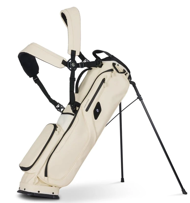Sunday Golf El Camino S-Class Golf Bag by - Lightweight Stand Bag with Double Strap – Easy to Carry – Fits a Full Set of Clubs. Minimalist Golfers, and Golf Carts (Cream)