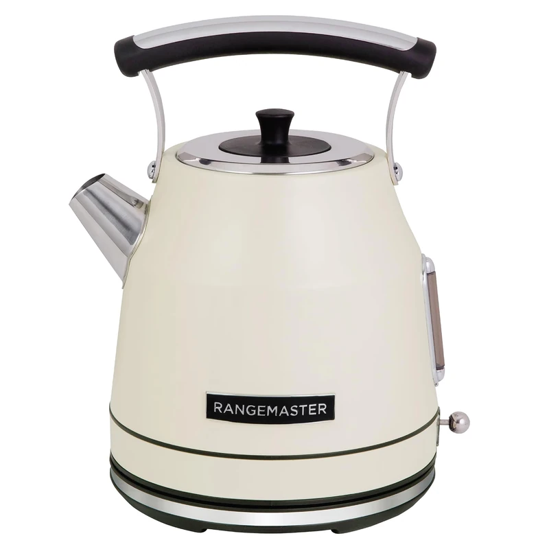 Rangemaster Classic Kettle in Matt Pale Cream with Quiet Boil Technology, 1.7L Capacity and 3kW of Power, Removable and Washable Limescale Filter, 360° Swivel Base, RMCLDK301CM