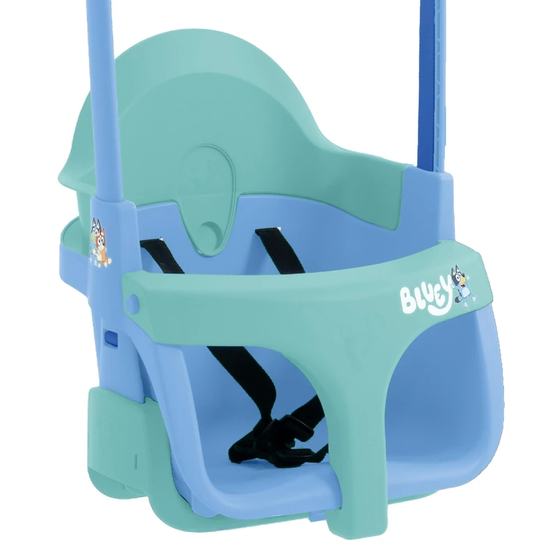 Bluey Quadpod 4-in-1 Growable Swing Seat, Outdoor Playground Baby Swing Seat with Adjustable Ropes and Safety Strap, Toddler Swing for Gardens and Playgrounds, Kids 6 months - 8 years One Size - Image 1