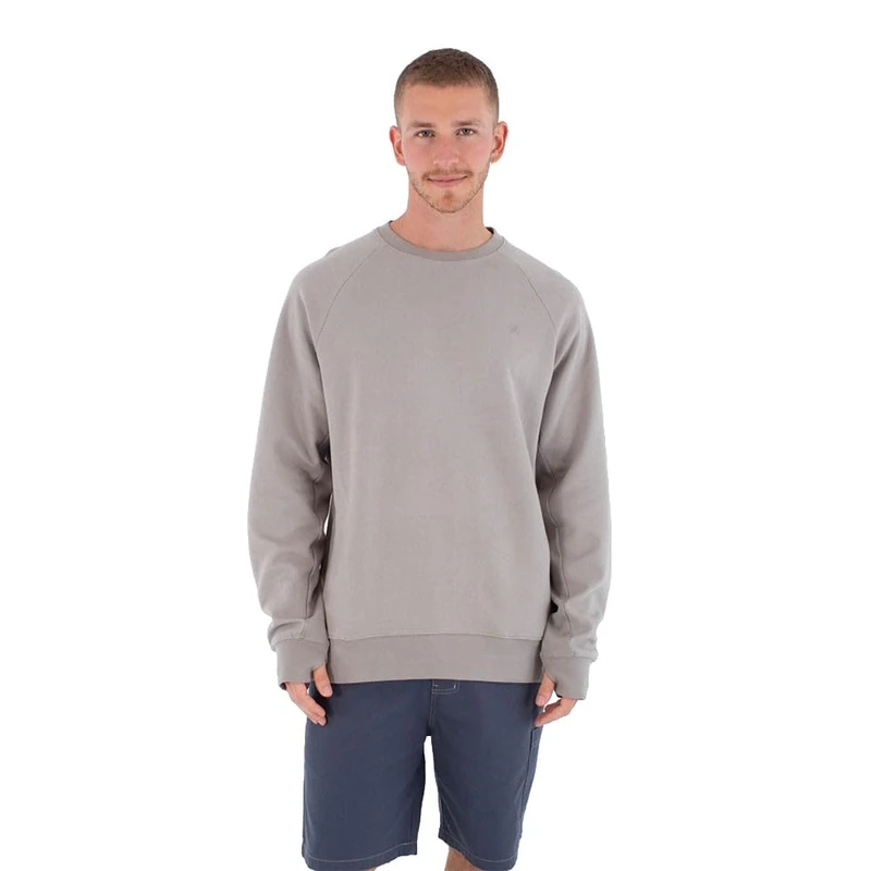 Hurley Mens - Low Tide Sweatshirt, Particle Grey, XL EU