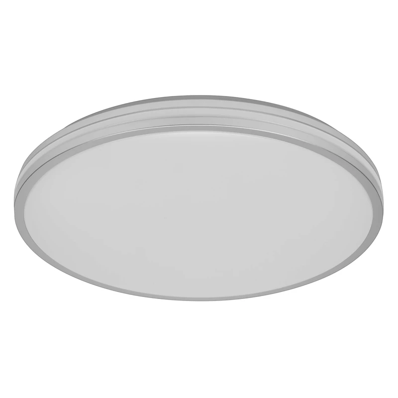 Osram ORBIS Caleb LED Ceiling Light 490 mm, 36W, 3000K Warm White, Silver, Metal with Plastic Ring, IP20