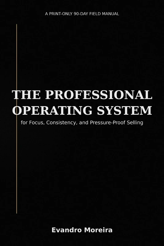 THE PROFESSIONAL OPERATING SYSTEM: A Print-Only 90-Day Field Manual for Focus, Consistency, and Pressure-Proof Selling