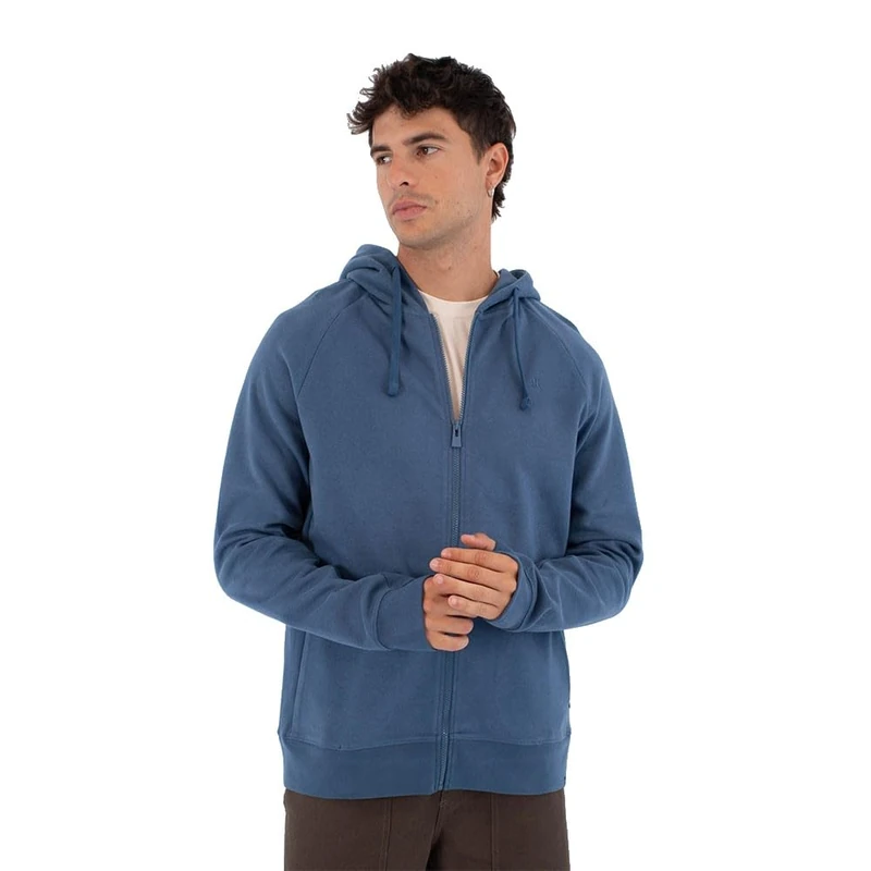 Hurley Mens Hoodie - Low Tide Sweatshirt, Broken Jade, XXL EU