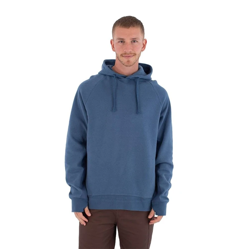 Hurley Mens Hoodie - Low Tide Sweatshirt, Grey Teal, XXL EU