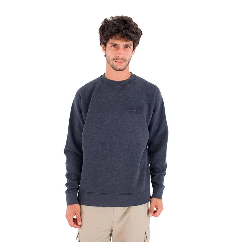 Hurley Mens - Tr Sweatshirt, Dark Grey Heather, S EU