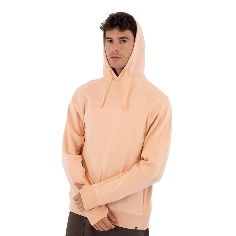 Hurley Mens Hoodie - Low Tide Sweatshirt, Beach Clay, L EU
