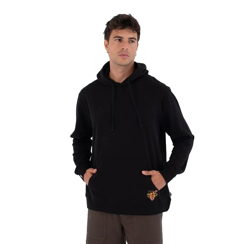 Hurley Hoodie men - Tattoo trudy skull Black