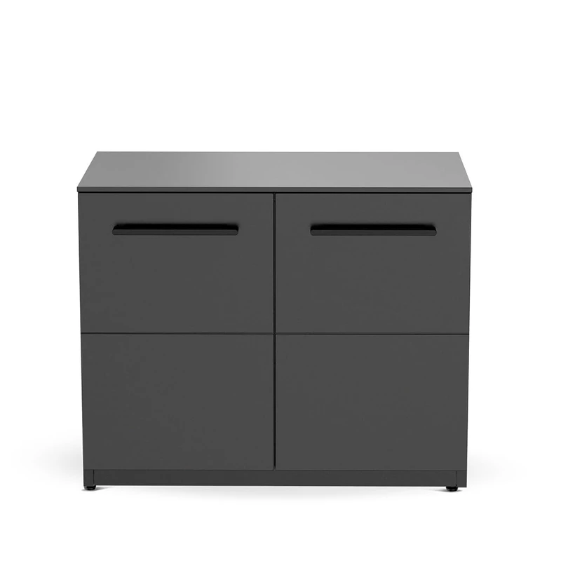 Cozze® Elements Outdoor Kitchen Module 110cm with 2 Doors, 15mm HPL Worktop, Storage Cupboard with Shelf & Gas Bottle Holder, Galvanised Powder-Coated Steel - Image 1